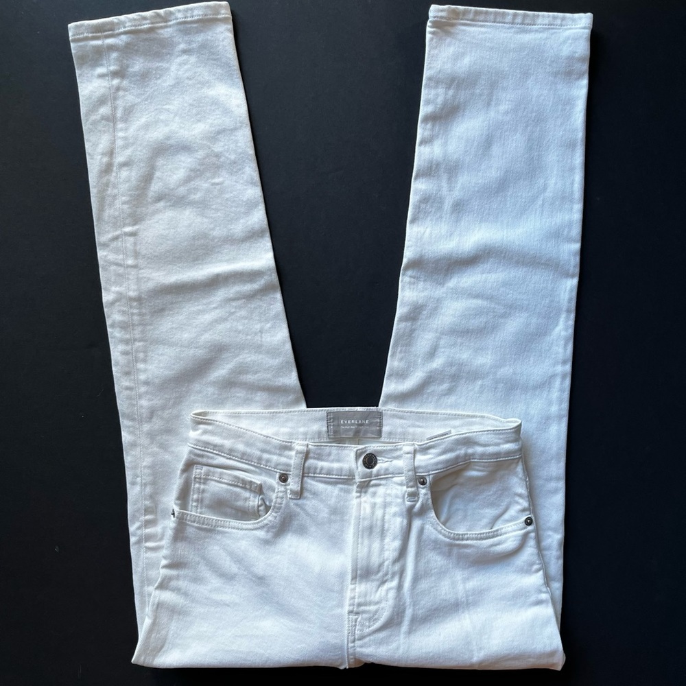 Everlane High Rise Straight Leg Jean in Sandstone 4/27